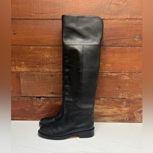 Black J. Crew OTK Boots / Flat (size 8.5)